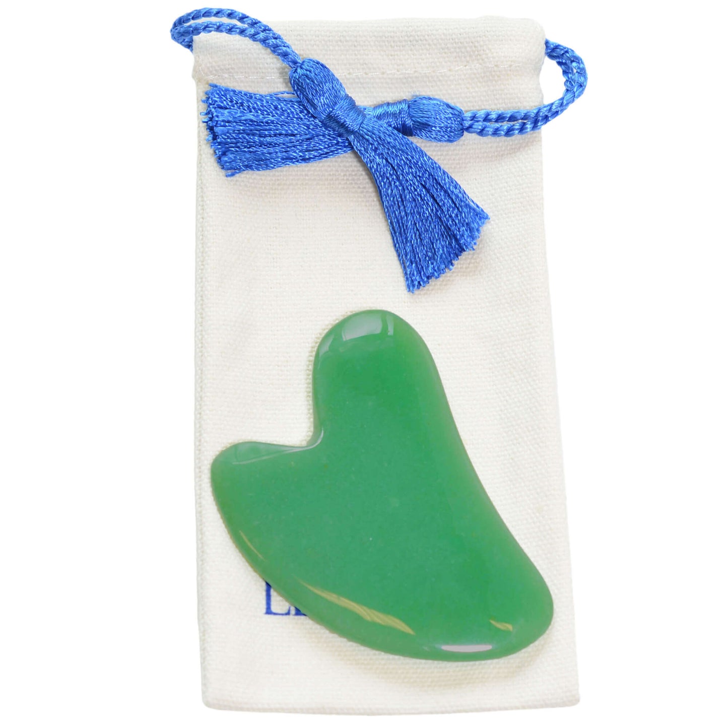 Gua Sha Jade Dongling Premium Form Herz