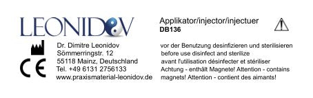 Applikator Handakupunktur DB136