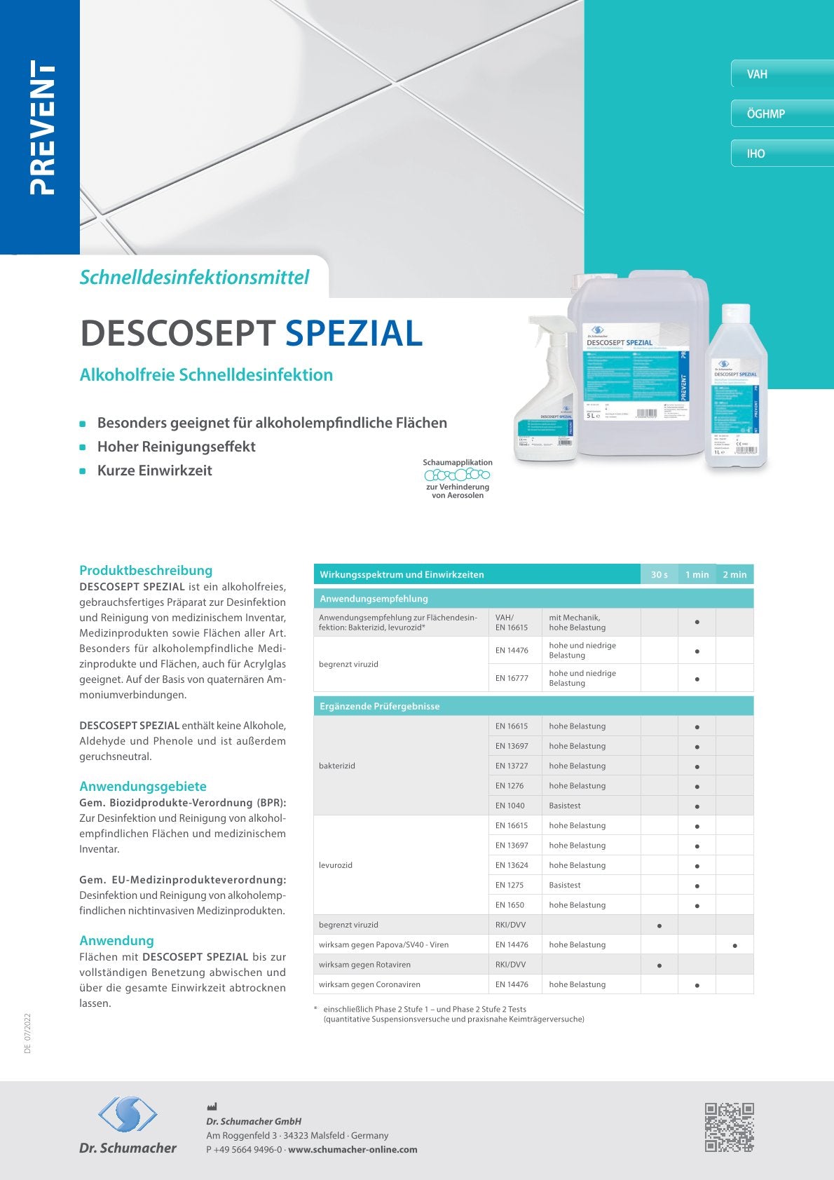 Descosept Spezial quick disinfection 1L