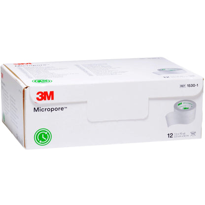 3M Micropore plaster white 2,5 cm x 9,1m, 12 pcs. pack