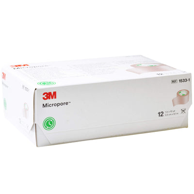 3M Micropore plaster beige 2,5 cm x 9,1m, 12 pcs. pack