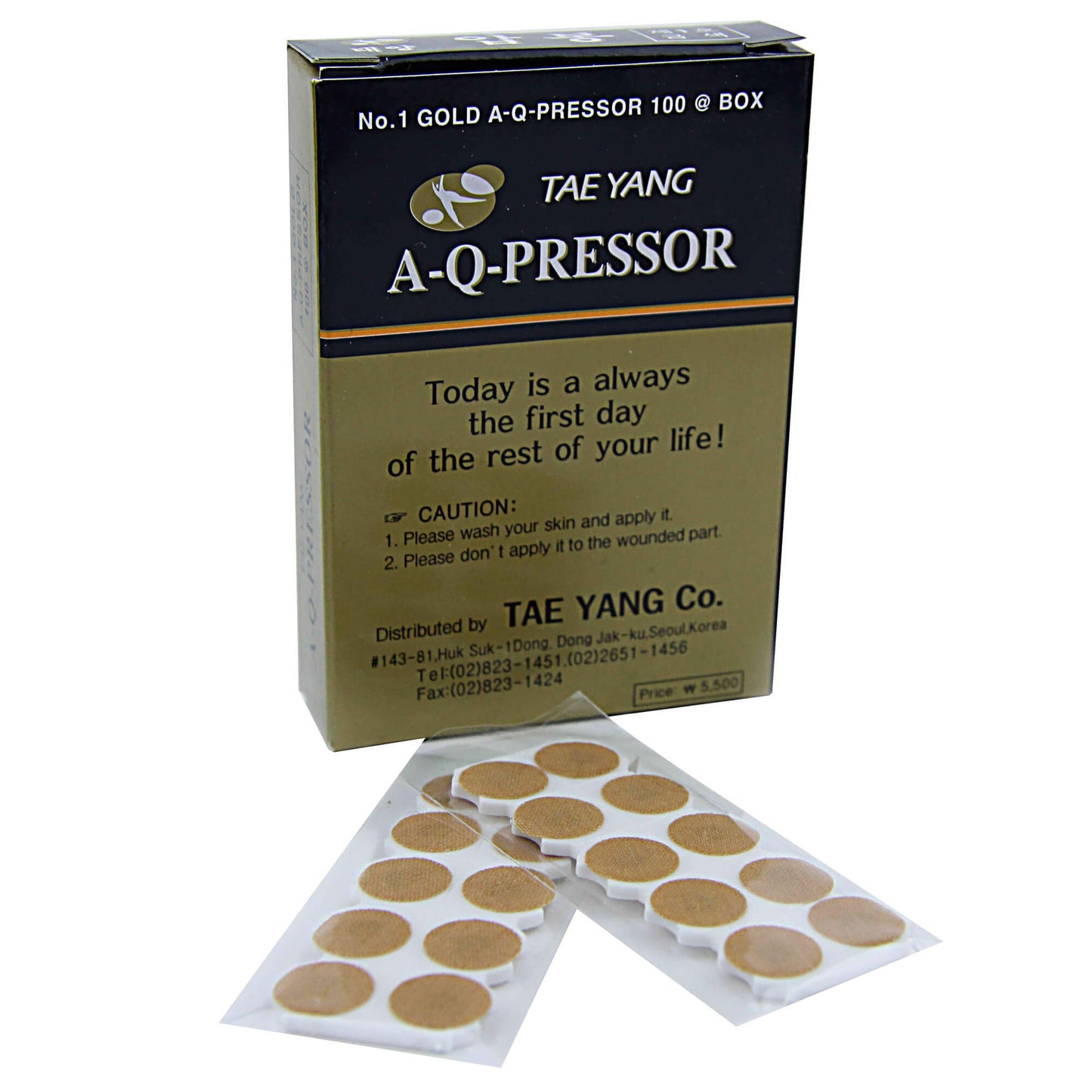 Acupressure pellets DB506C gold with 1 point