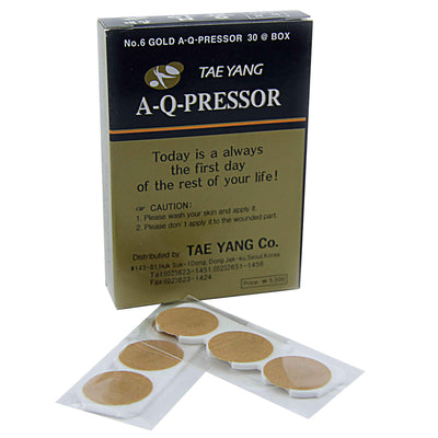 Acupressure pellets DB506D gold with 6 points