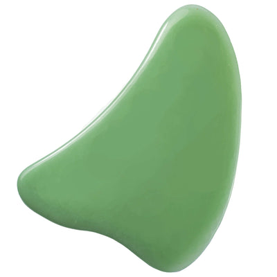 Gua Sha Jade Dongling Premium in Herz-Form groß