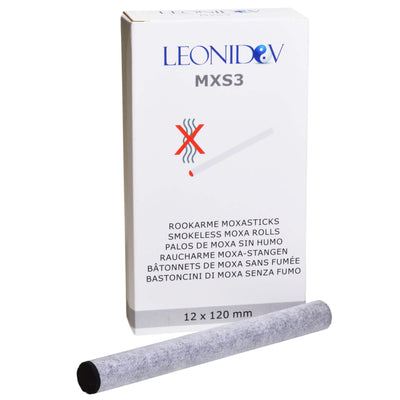 Moxa en bâtonnets, sans fumée 120x12mm - 10 pièces avec papier