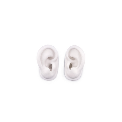 Ear model (pair) silicone white