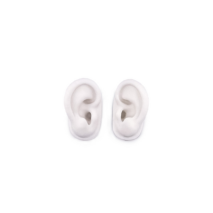 Ear model (pair) silicone white