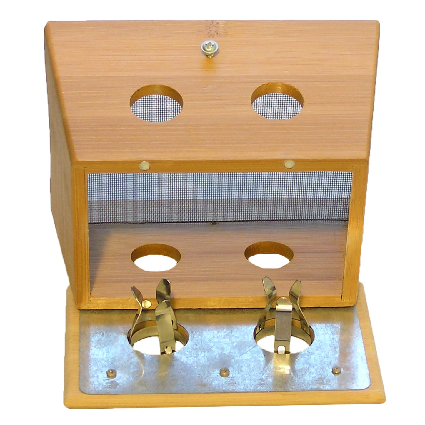 Wooden moxa box for 2 cigars