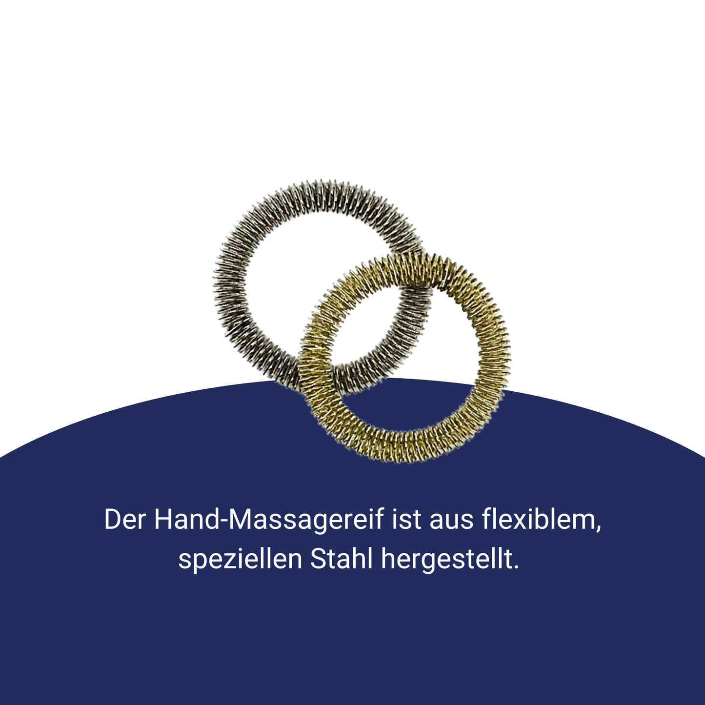 Set handen massage ringen (gouden en zilverkleur)