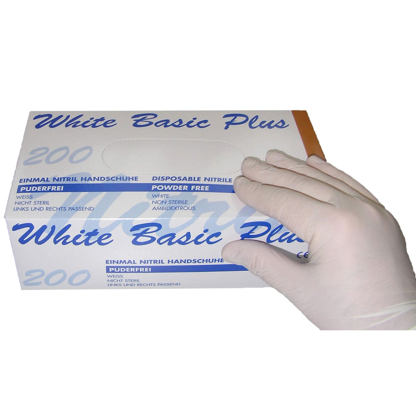 Nitrile gloves white - 200 pieces
